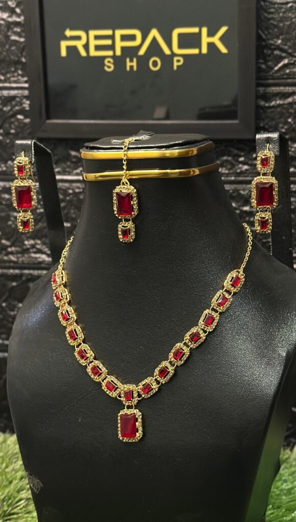 Red Ruby Jewellery  Set